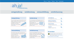 Desktop Screenshot of ahja.ch